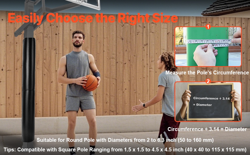 Tolppasuojan mitat ja yhteensopivuus pyöreiden ja nelikulmaisten tolppien kanssa