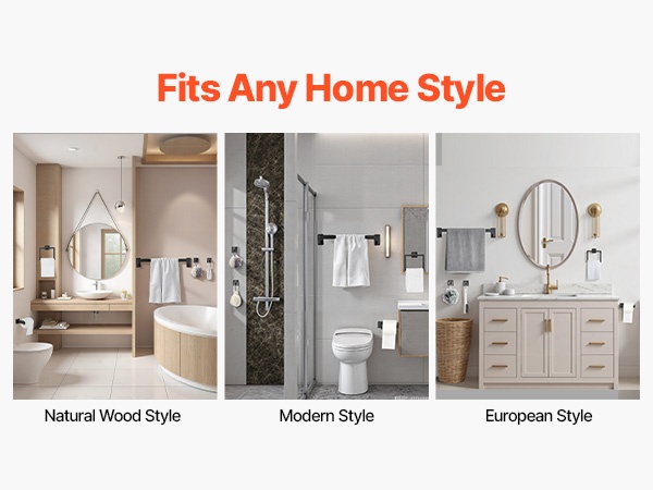 Kylpyhuoneen sisustukseen sopiva setti