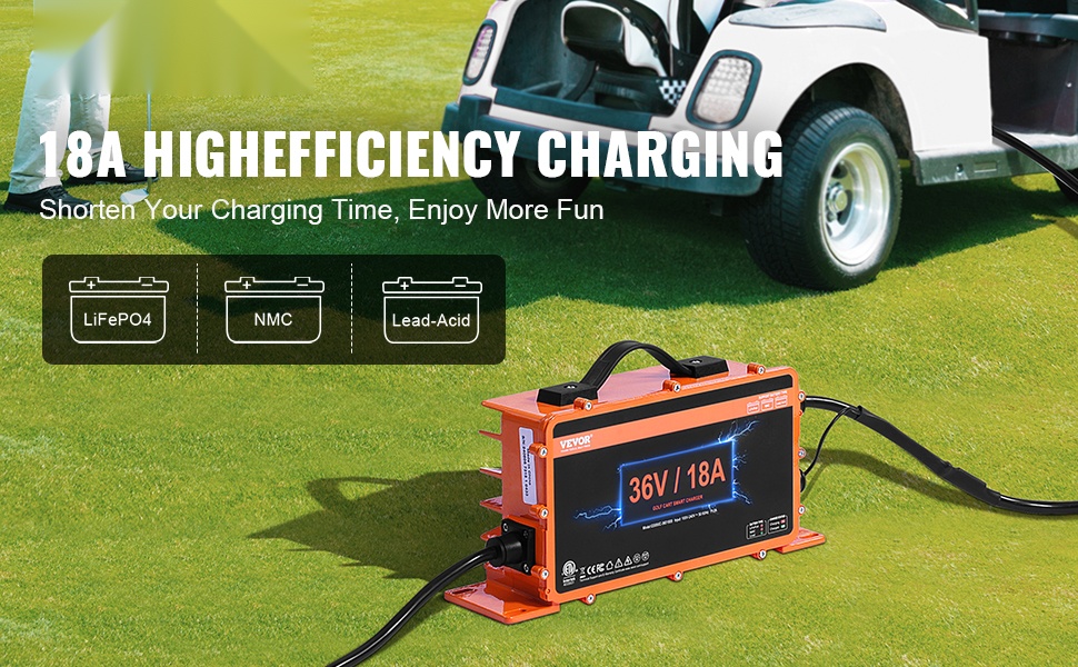 48V golfkärryn akkulaturi