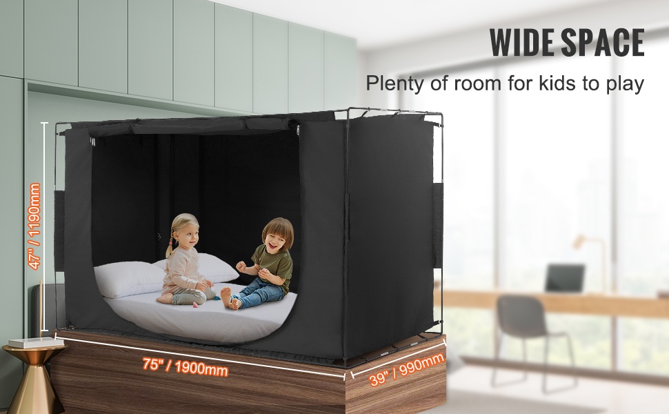 Tilava sängyn teltta