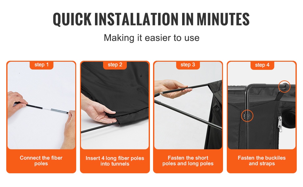 Helposti koottava sängyn teltta