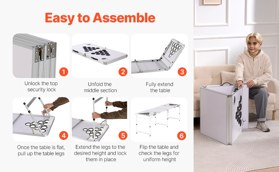 Beer pong -pöytä käytössä juhlatilanteessa