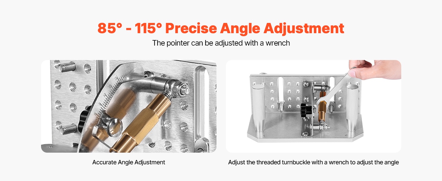 Kulman säätö 85–115 astetta
