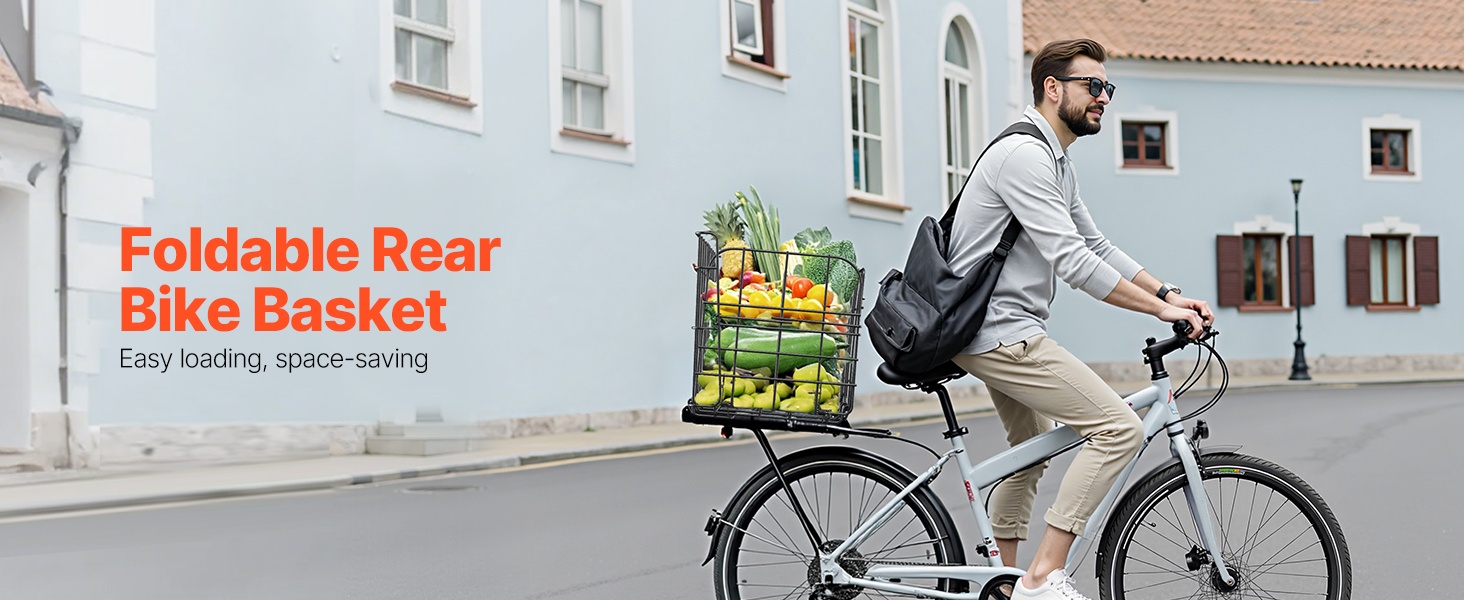 Taitettava takapyörän kori asennettuna