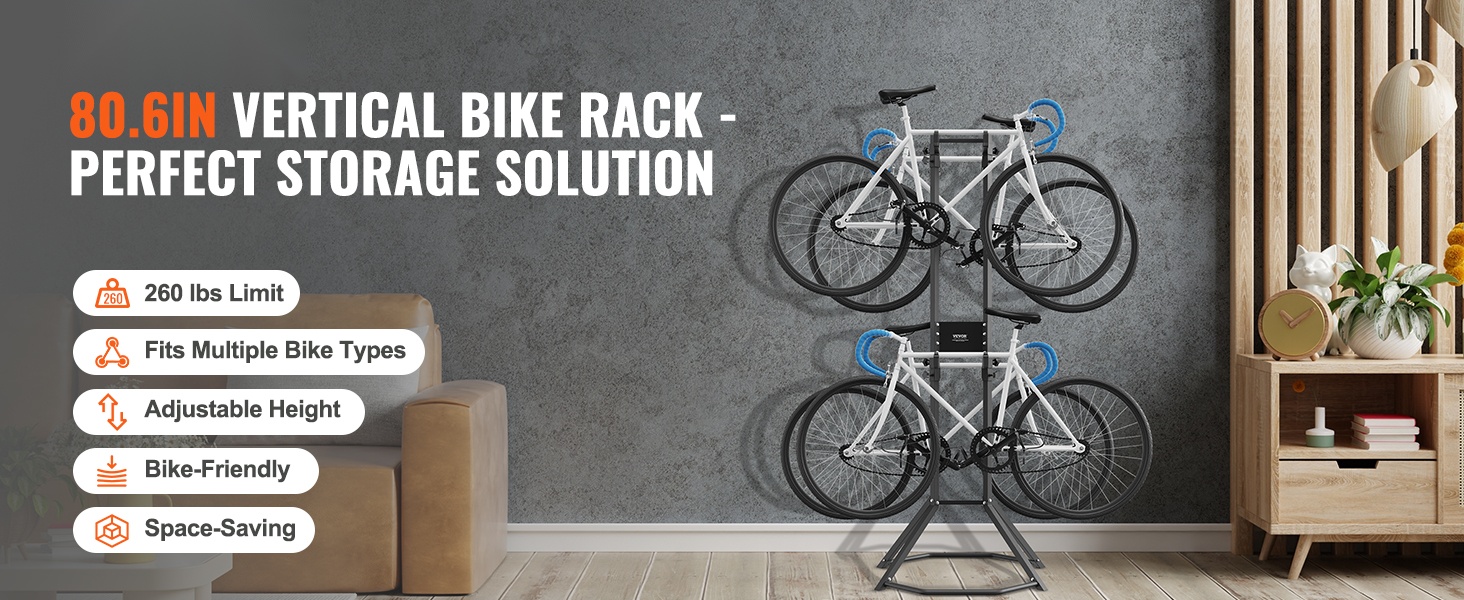 Pystysuora 4 pyörän säilytysteline