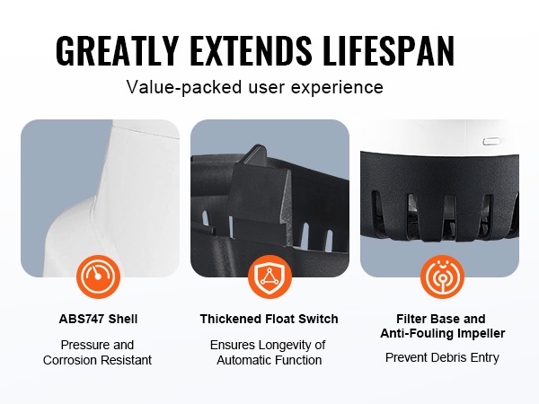 Korroosionkestävä pilssipumpun kotelo