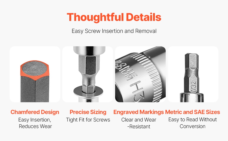 Viistetty kärkirakenne ja selkeät merkinnät