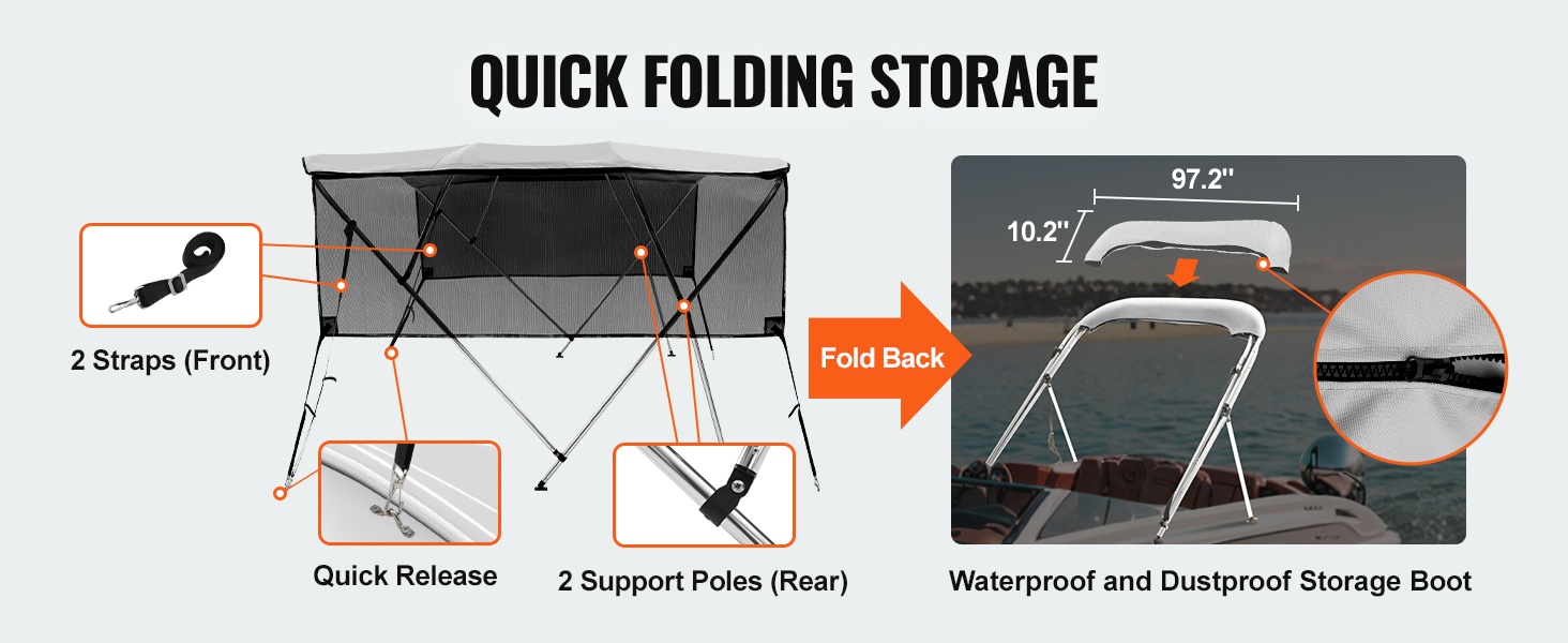 PP-jalusta ja alumiinikehikko