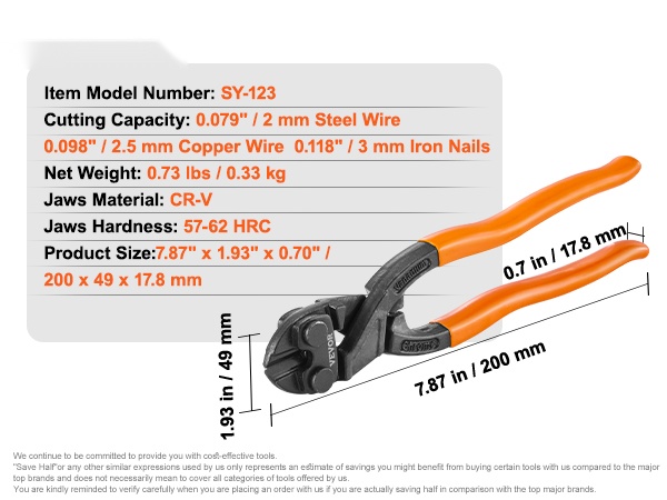 Yksityiskohtainen näkymä pulttisaksista