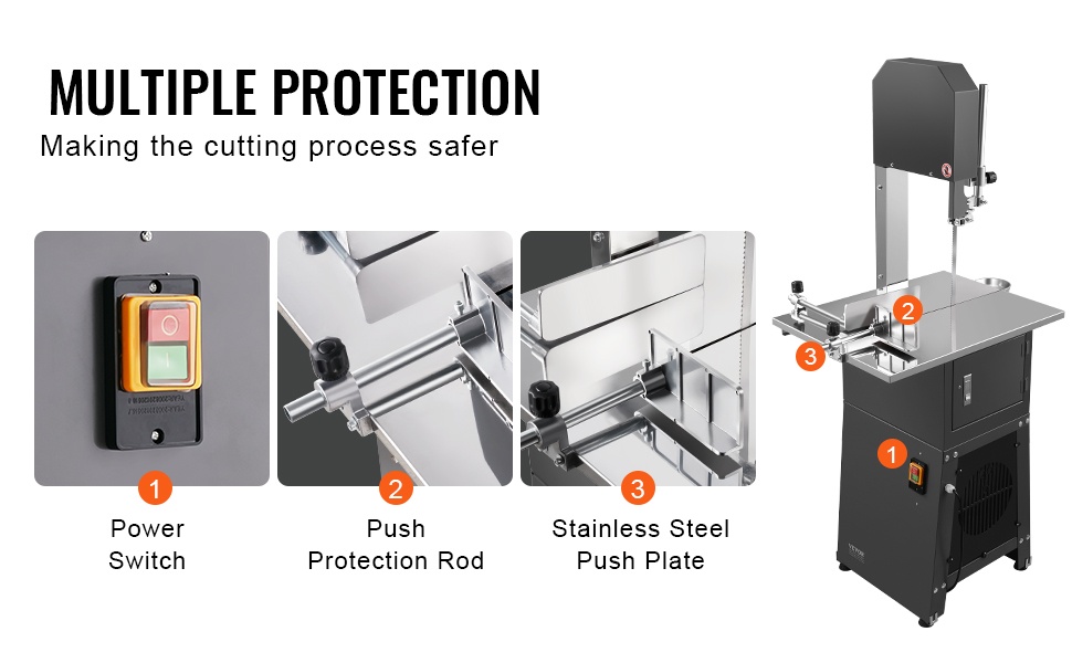 Turvallinen työntölevy ja työntötanko sahauksessa