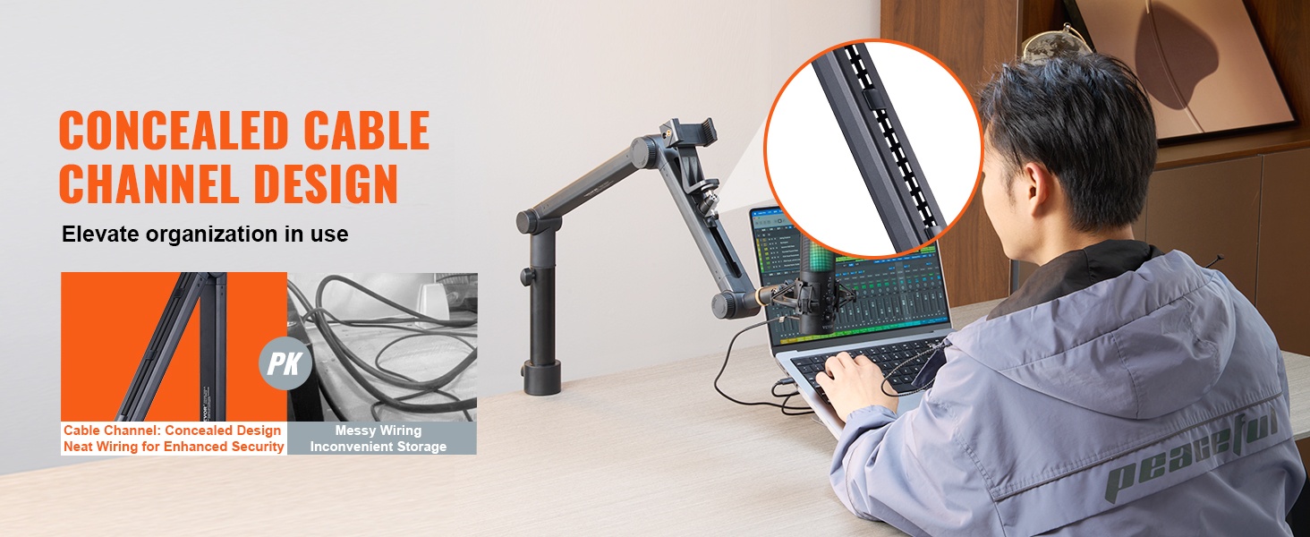 Mikrofonivarren jatkotanko ja korkeus