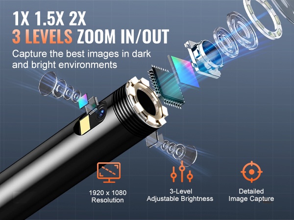 Endoskooppikamera pimeissä tiloissa