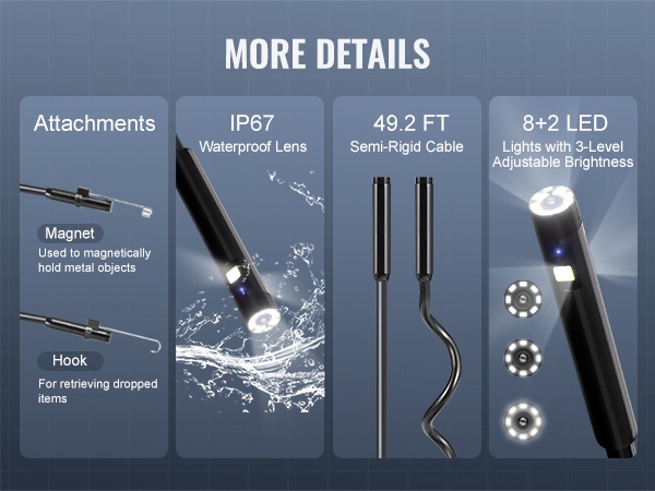 Endoskooppikamera ahtaisiin kohteisiin