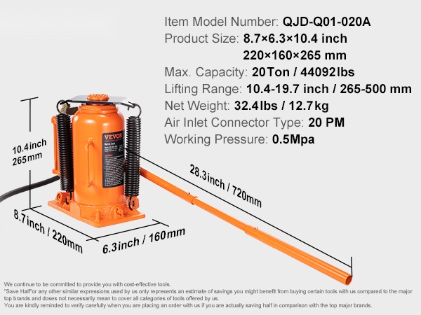 Hydraulinen pullotunkki, yleiskuva