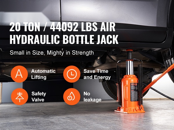 Hydraulinen pullotunkki, kompakti rakenne