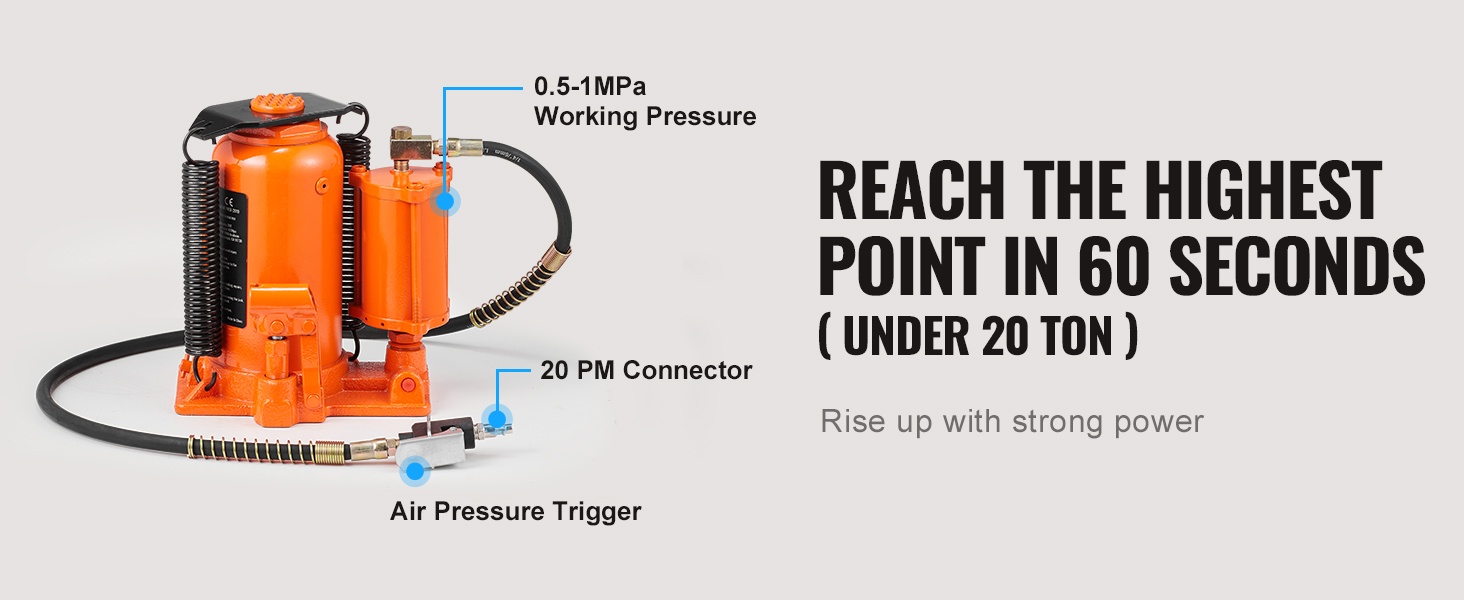 Hydraulinen pullotunkki, kestävä rakenne