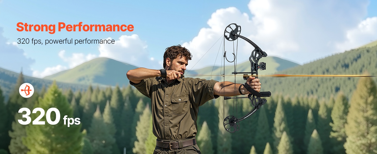 Yhdistelmäjousen rakenne ja nuolen nopeus