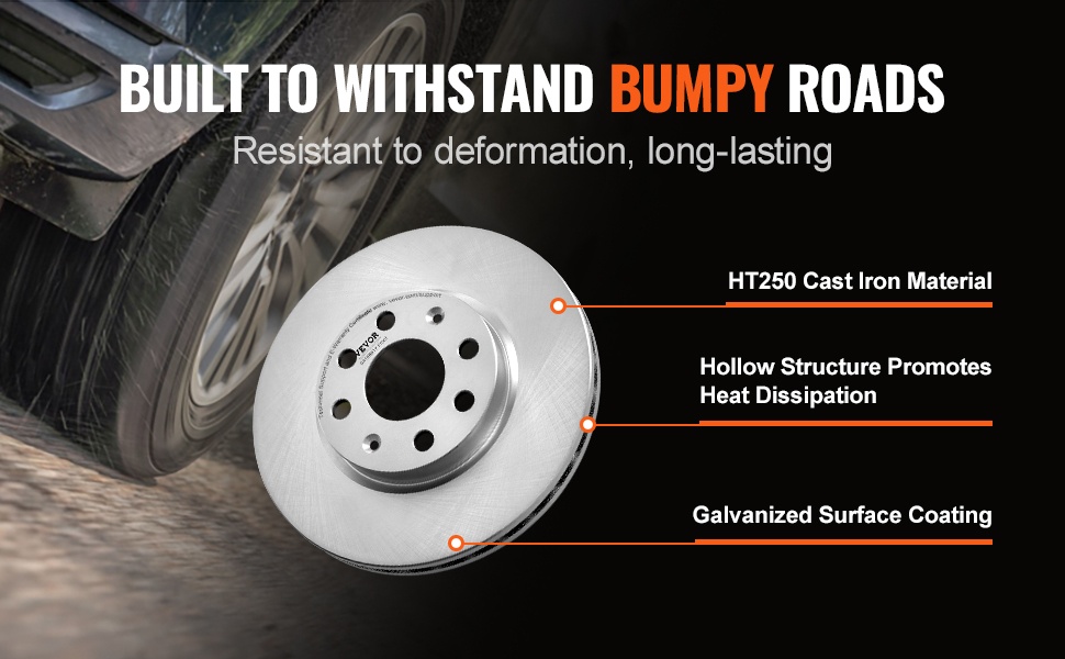 HT250-valurautaiset jarrulevyt