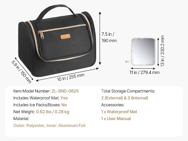 Rintapumpun laukku – mittakuva