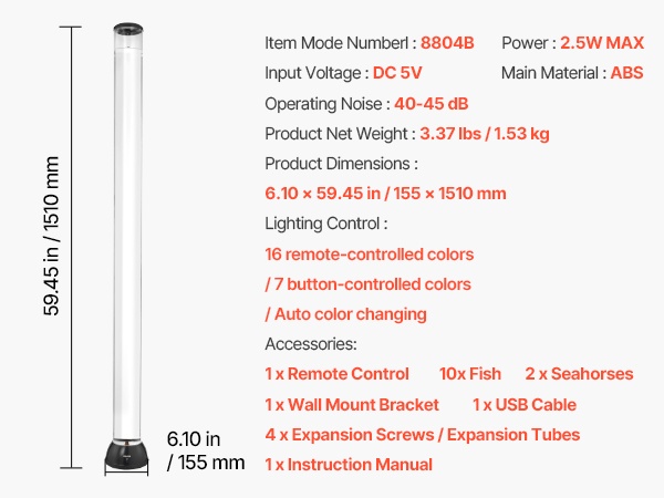 Kuplaputkilamppu pimeässä