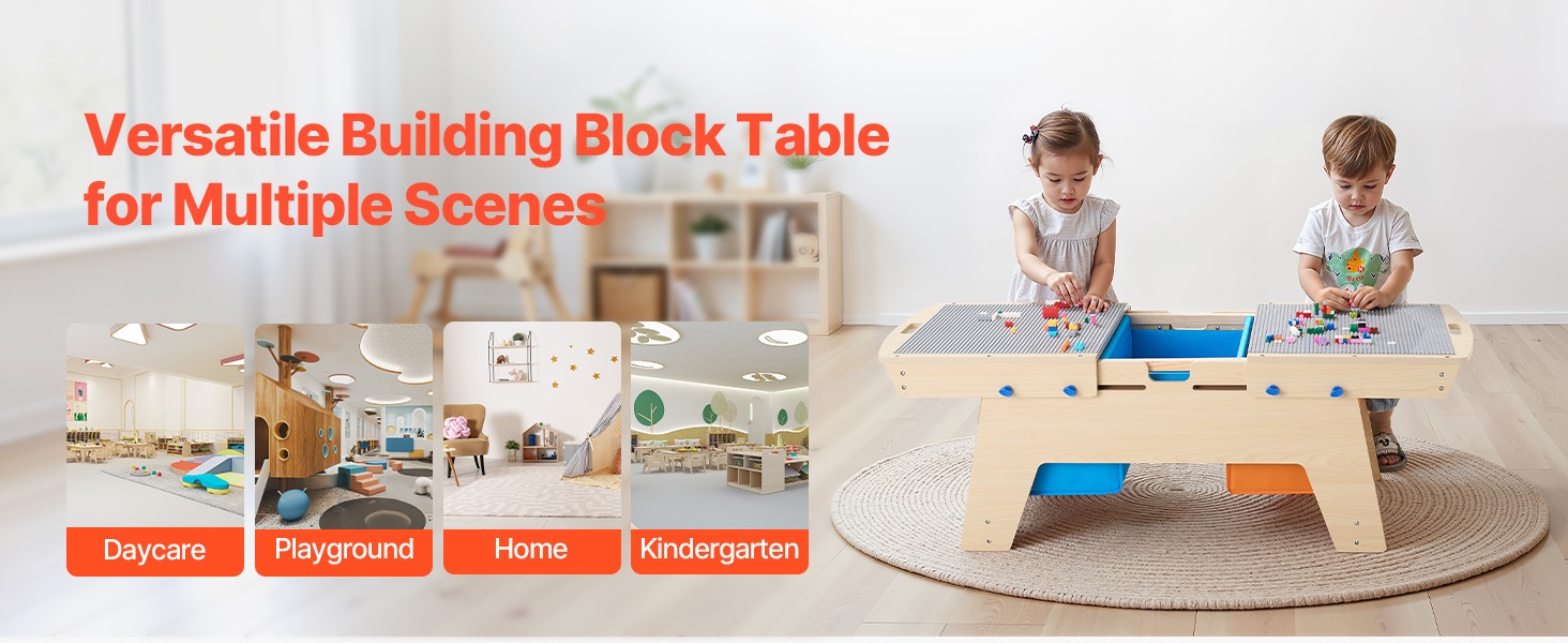 Monikäyttöinen lasten aktiviteettipöytä