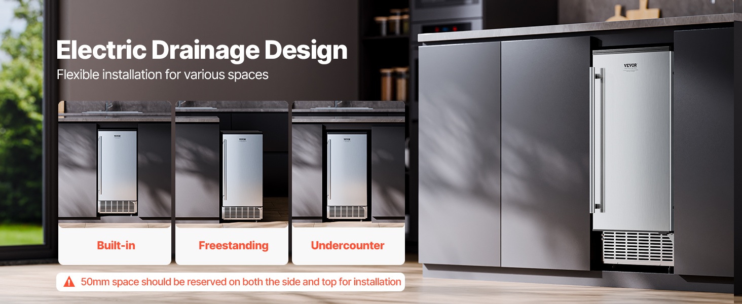 Sähköinen vedenpoisto ja helppo huolto