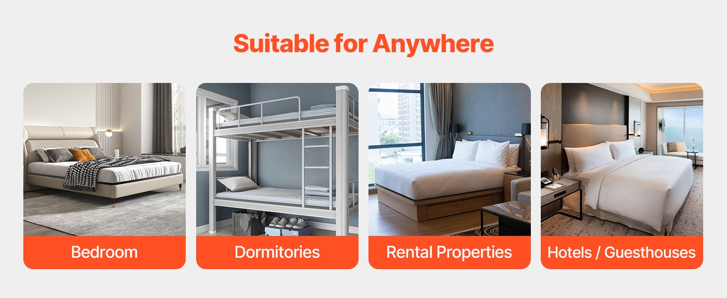 Yhteensopiva monenlaisten sänkyjen ja tilojen kanssa