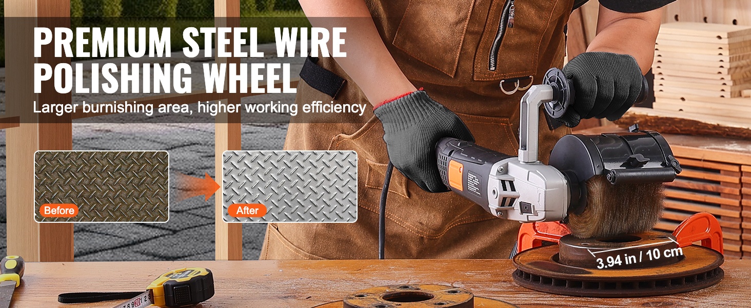 Teräslankainen kiillotuspyörä