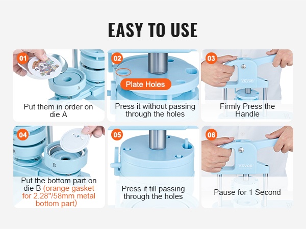 Eri kokoiset rintanapit yhdellä laitteella
