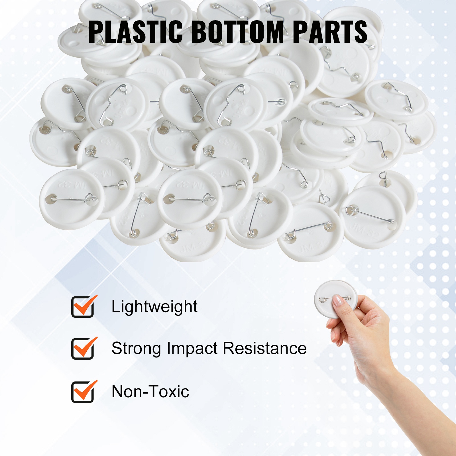 Muoviset rintamerkkialapalat