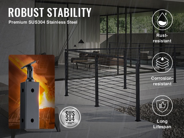 Vaijerikaidetolpan rakennestandardeihin sopiva reikäväli