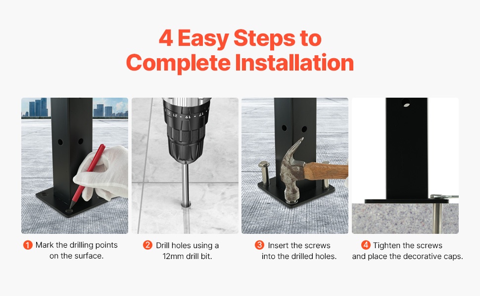 Esiporatut reiät helpottavat asennusta