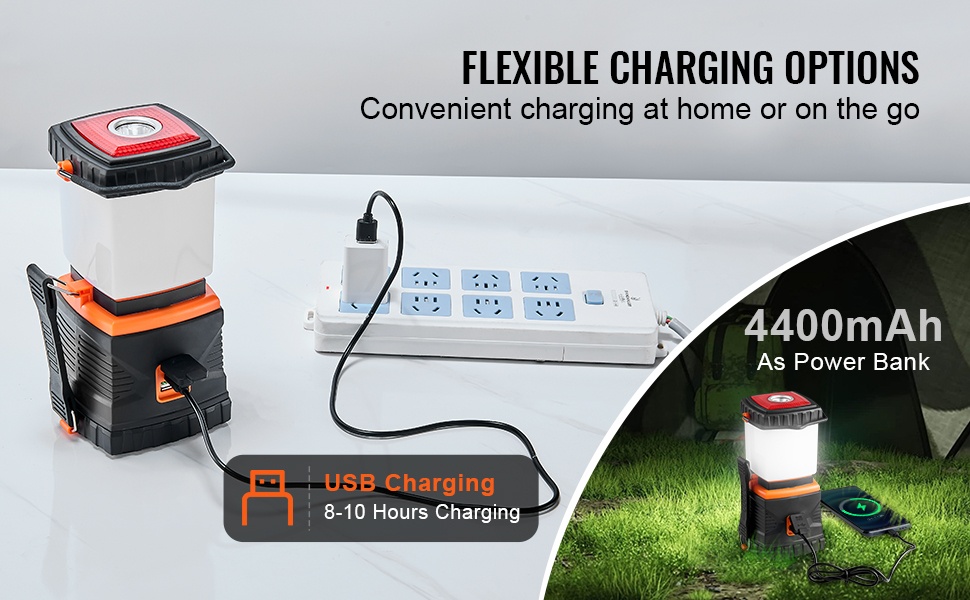 Paristokäyttöinen LED-leirivalaisin