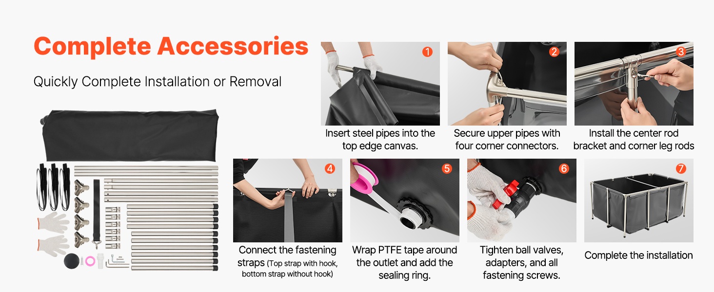 Helppo asennus ilman työkaluja