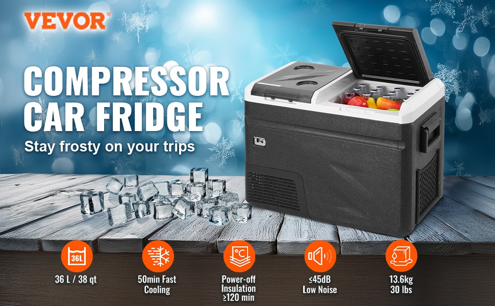 Kannettava autojääkaappi 39 L