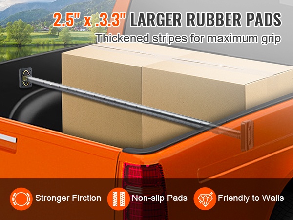 Pitävät kumityynyt molemmissa päissä