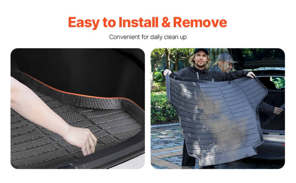 Helppo asennus tavaratilan matolle