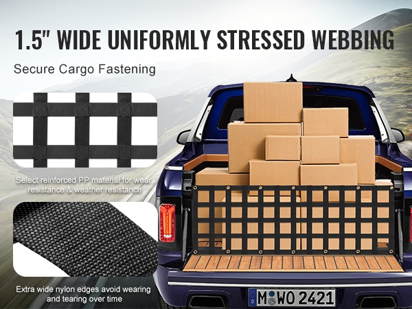 Kestävä PP-kuormaverkko lähikuvassa