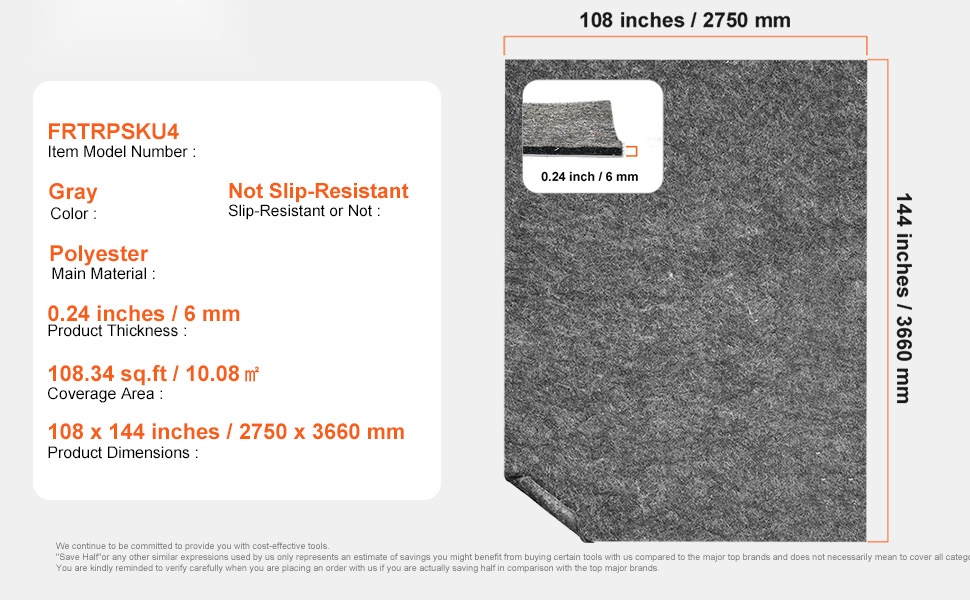 Pehmeä ja mukava maton aluspehmuste