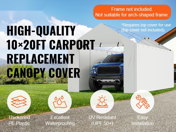 Autoteltan katospeite, mittasuhteet