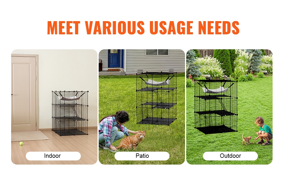 Kissahäkki soveltuu myös muille pienille lemmikeille