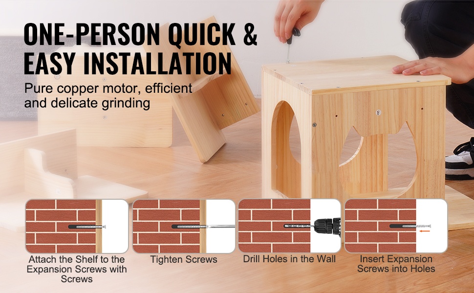 Kissan seinäkalusteet ja kiinnitystarvikkeet