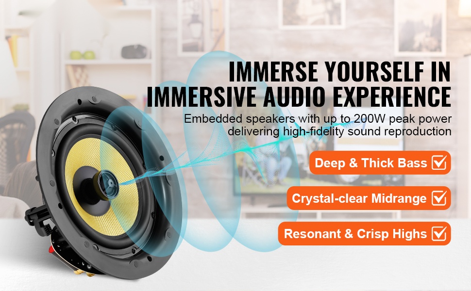 Bluetooth-kattokaiutin asennettuna kattoon