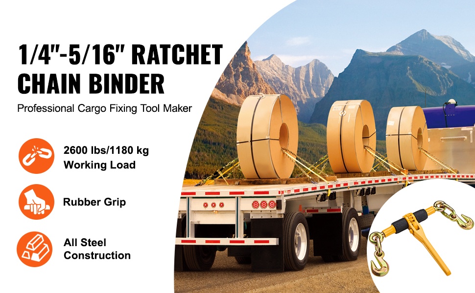 Ketju- ja kiristyssarja kuormauksen varmistamiseen