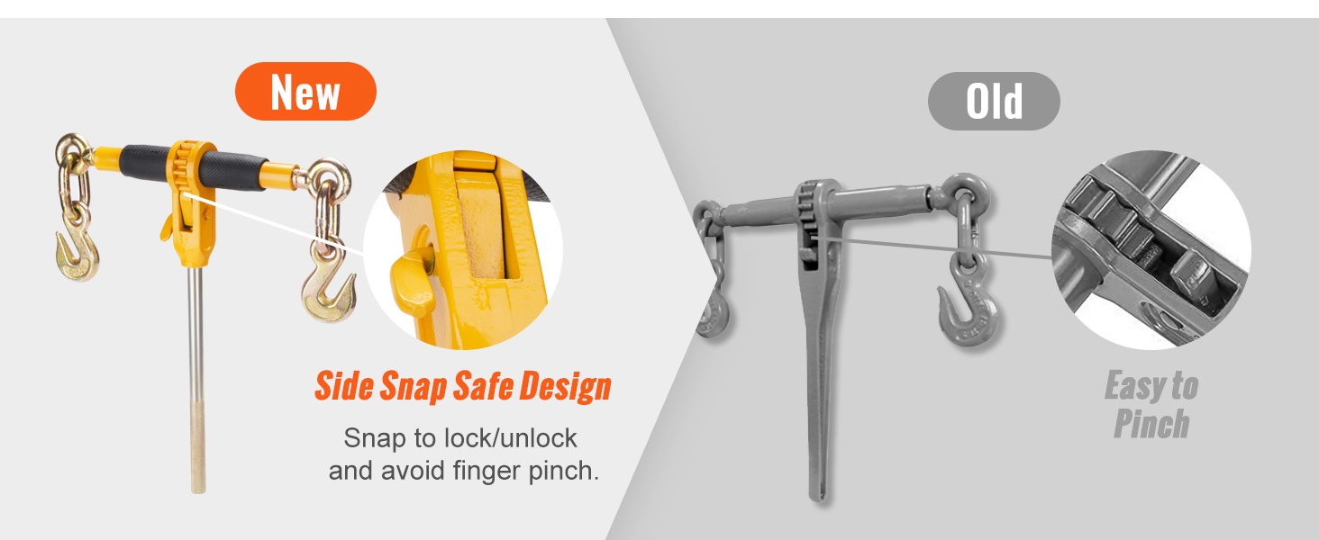 360° kääntyvät koukut