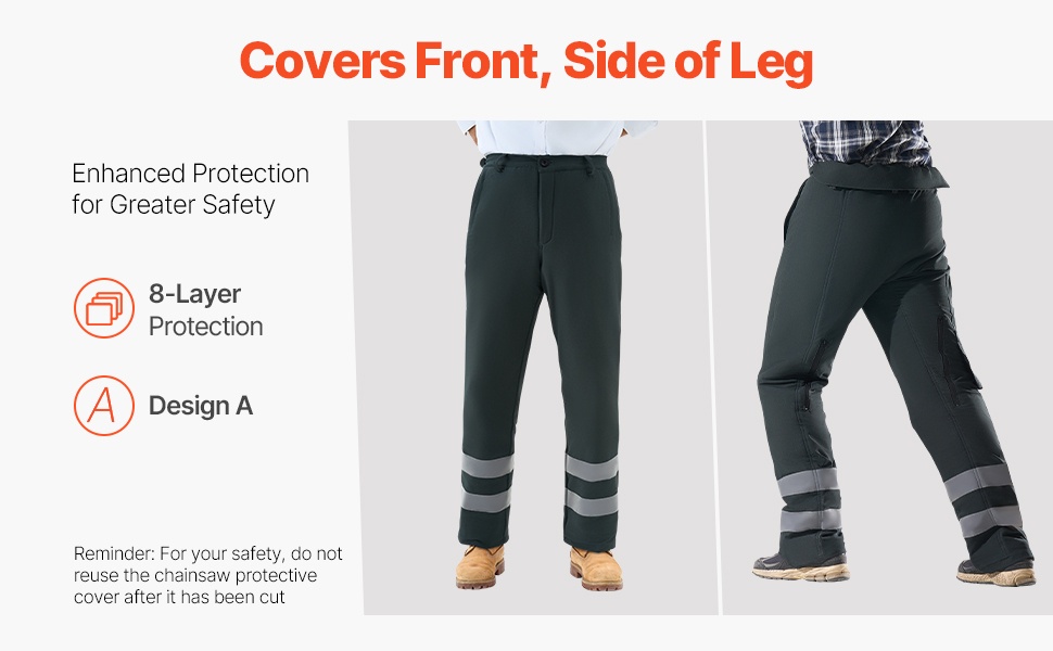 Sivuja ja etuosaa suojaavat moottorisahahousut