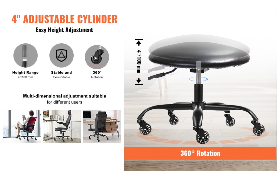 Toimistotuolin jalusta, pyörät