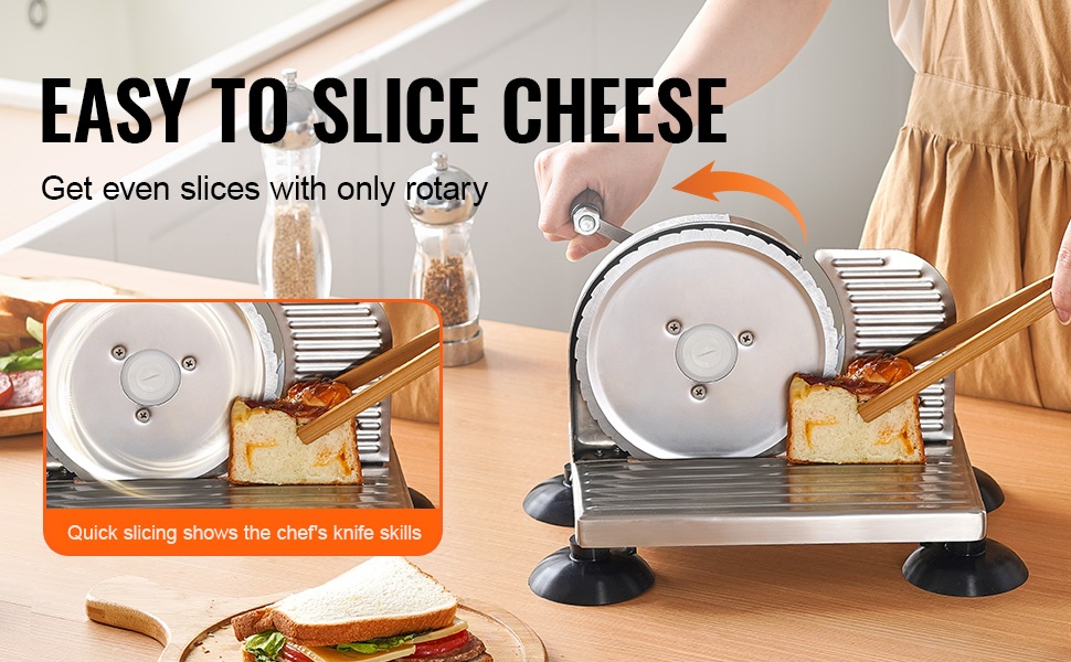 Helppo työntö- ja vetoliike viipalointiin