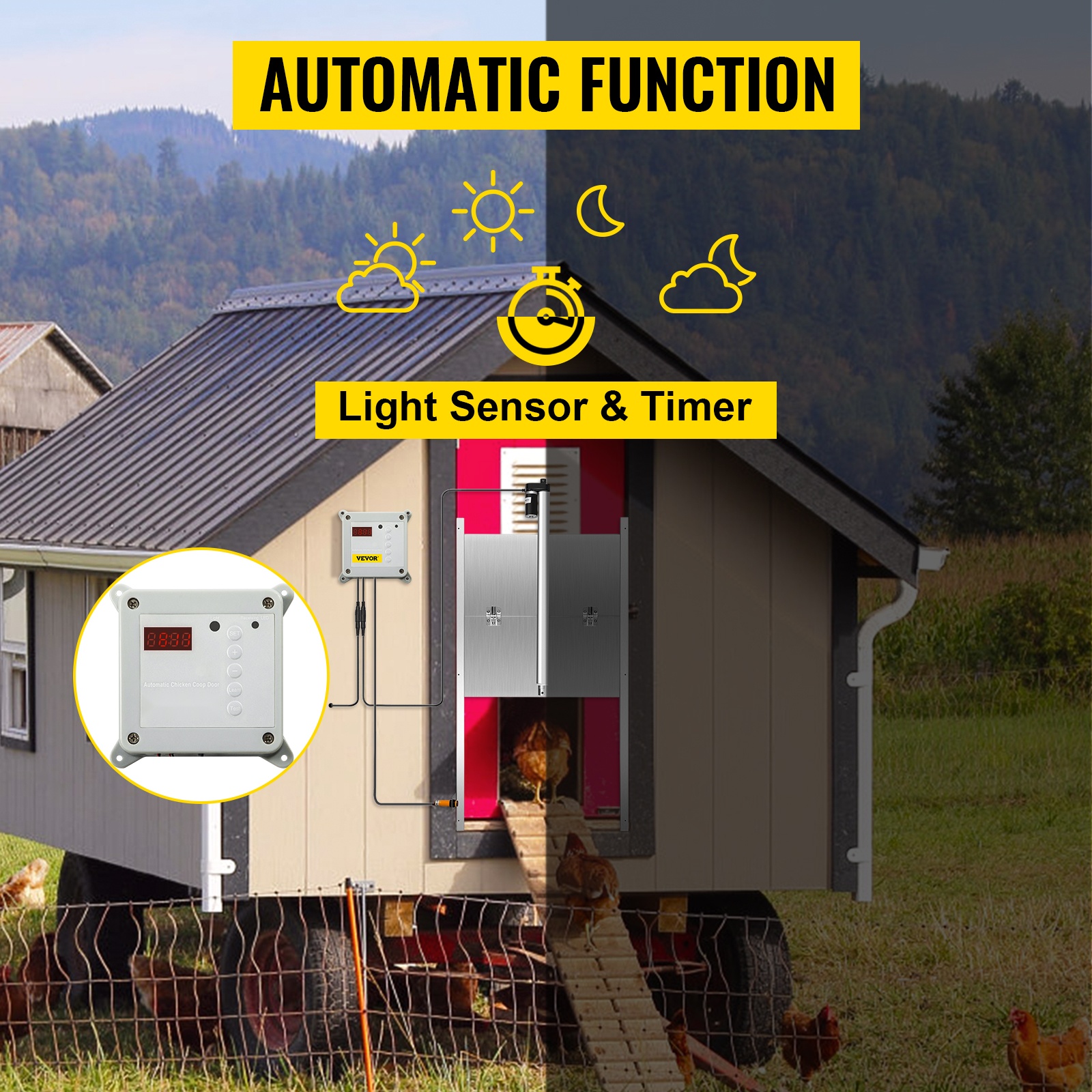 Ajastin ja valosensori