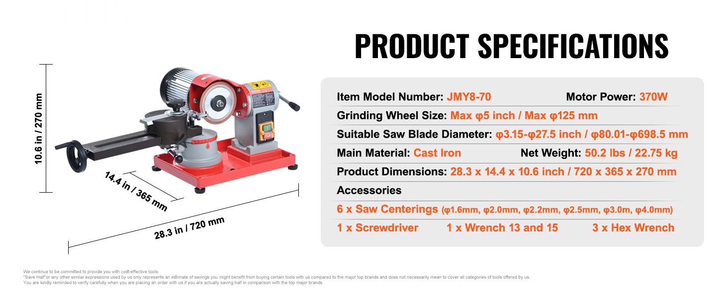 Pyörösahanterien teroituskone sivulta